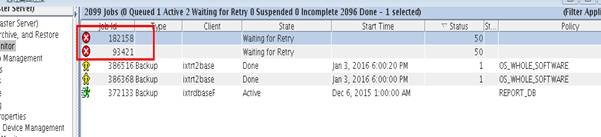 FAQ-Delete freeze jobs on NetBackup Activity Monitor- Huawei